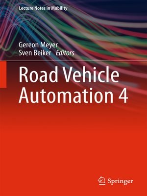 cover image of Road Vehicle Automation 4